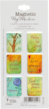 Christian Art Gifts Magnetic Scripture Bookmark Set with Bible Verse: God Gives Peace - John 14:27