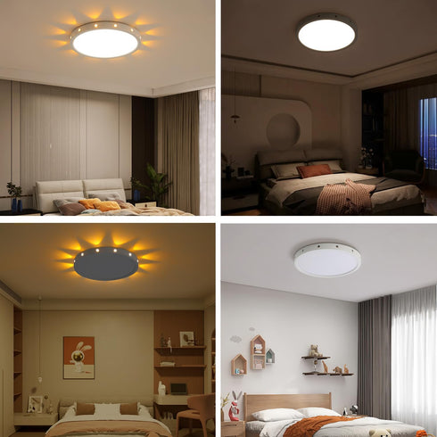 3000K/4000K/5000K Flush Mount led Ceiling Light Fixture Selectable,Modern Ceiling Lights for Bedroom Children's Kids