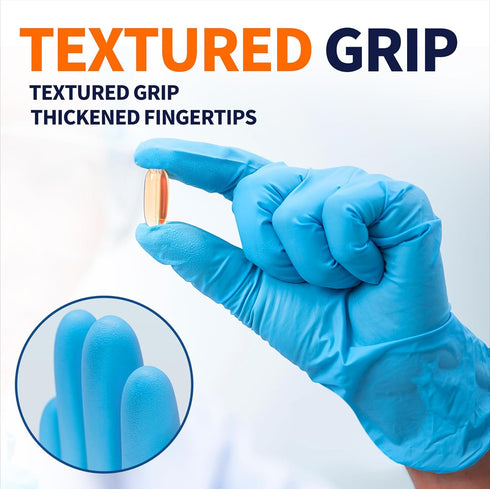 Medical Nitrile Exam Gloves, 100 Pcs Latex-Free & Powder-Free Non-Sterile Food Safe Cleaning Disposable