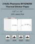 Phomemo Labels - 3 Rolls M110/M220/M221/M120/M200 Thermal Paper (1.97"x1.18") for Product Tag, Barcode, Address Label