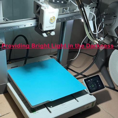 A1 3D 24V/ 2W Upgrade LED Light Kit Compatible with Bmabulab Printer, Plug and Play, High Brightness Lighting