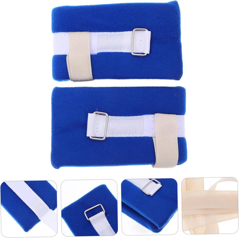 2pcs FOMIYES Elderly Medical Straps Limb Holders Comfortable System for Hospital Use -Injury Wrist Ankle Bands