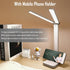 kvppvt LED Double Head Desk Lamp, Rechargeable Portable Table Lamp, Adjustable Light Color and Brightness, USB Powered
