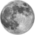 Smooffly Round Moon Mouse Pad - Earth Grey Fashion Design Circular Mousepad with Rubber - 20cm