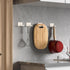 4 Pack Stainless Steel Shower Hooks Razor Holder, Ideal for Loofah, Towel, Coat - Perfect Bathroom Hooks