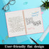 Spiral Notebook, 6"x8.5", Hardcover Lined Journal for Women with Pen Loop, Pocket, 160 Pages, 100 GSM Thick Paper.