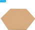 PATIKIL 2 Pack 12x10" 1/4" Thick Self Adhesive Cork Board Tiles, Hexagon Bulletin Board Display for Home Office