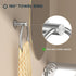 FORIOUS Brushed Nickel Towel Ring, SUS304 Stainless Steel Hand Towel Holder, Modern Wall Mounted Towel Rack