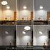 Cnlux Set 4400mAh Dimmable 360 Wireless Wall Sconces of Two, Rechargeable Battery Operated Sconces with Remote & Touch