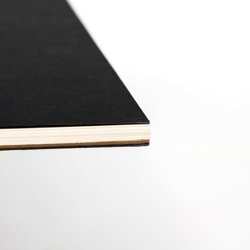 DSTELIN Blank Spiral Notebook, 10 inch x 7.5 inch, 100 Pages / 50 Sheets, Soft Cover Sketch Book, 100GSM, Black, 1-Pack