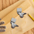 4pcs 1-inch Set 16mm Didiseaon U-Shaped Universal Swivel Cabinet Wheels with Heavy Duty Plate Casters, Silent Furniture