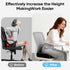 Tailbone 6"-Black Thick Chair Cushions, Office Booster Seat Cushion to Pain Relief, Non Slip Memory Thick Foam Cushion