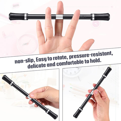 Outus 2 Pieces Spinning Pen Rolling Finger Rotating Gaming Trick Pen Mod with Tutorial No Refill Stress Releasing Brain