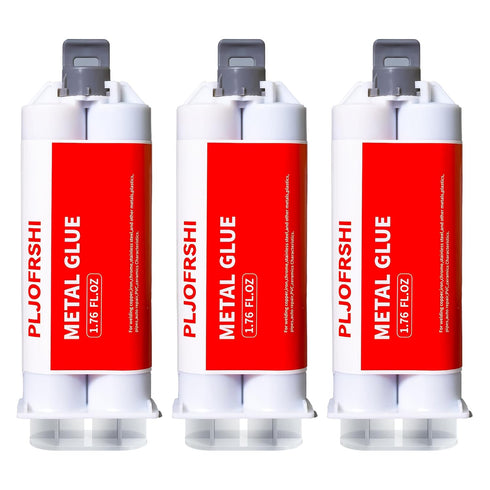 Metal Glue, 1.76 oz, 2 Part Liquid Metal Welding Epoxy Glue, Heavy Duty Repair Putty, High Temperature Resistant