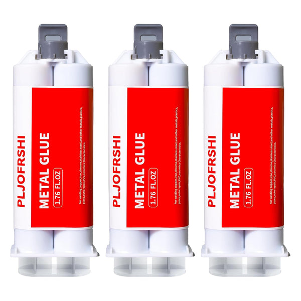 Metal Glue, 1.76 oz, 2 Part Liquid Metal Welding Epoxy Glue, Heavy Duty Repair Putty, High Temperature Resistant