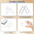 40 Pieces Plantation Shutter Repair Tool Set, 20 Pcs Louvers Staples and 20 Pcs Spring Loaded Shutter Pins