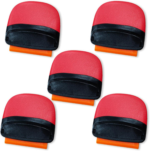 Plastic Razor Blade Scraper 5Pcs Mini Scraper Tools for Removing Stickers,Labels,Decal,Glue