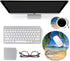 Ergonomic Mouse Pad Wrist Support Set - Cute Large Wrist Rest Pad with Non-Slip Base for Home Office Gaming
