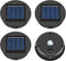 ELUTENG Solar Light Replacement Top, 4 Pack LED Lantern Light Lids, Outdoor Waterproof Replacement Solar Light Tops
