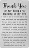 TGCNQ Metal Engraved Card - Thank You Gifts for Women Men -