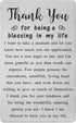 TGCNQ Metal Engraved Card - Thank You Gifts for Women Men -