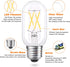 T45/T14 LED Light Bulb Dimmable, 4W (40 Watt Equivalent), Bright White 4000K, E26 Base, 6-Pack