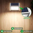 3LED 6 Pack JSOT Outdoor Solar Lights - Solar Powered Deck Lights Waterproof Light for Fence Post Light Outside