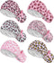 Jamntower 6 Pcs Satin Lined Scrub Caps Women Working Hat Surgical Nurse Cap