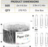 Silver Jumbo Paper Clips, 270pcs 2 Inch (50 mm) Paper Clip, Large Paperclips Great for Office School and Personal Use(2 in, Silver) by DANRONG