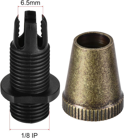 20Pcs uxcell Cable Glands Strain Relief Cord Connector Grips Metal Bronze for Wiring Hanging Light Ceiling Pendant Lamp