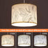CCKZQYR 15 3 Bulb Plug in Pendant Light, FT Hanging Lamp with Plug in Cord, On/Off Switch, Flower Fabric Shade, Color