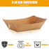 3 lb 300 Pack Zhehao Kraft Paper Food Trays Disposable Nacho Hot Dog Trays Bulk Paper Food Boats Brown Serving Boats