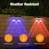 2 Pack Peasur Solar Fence Lights Outdoor RGB, Step Light Solar Powered, Waterproof LED Deck Lights for Stairs Railing