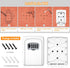 Fayleeko Key Lock Box Wall Mounted, 4 Digit Combination Lockbox for House Keys - 5 Keys Capacity, White (1 Pack)
