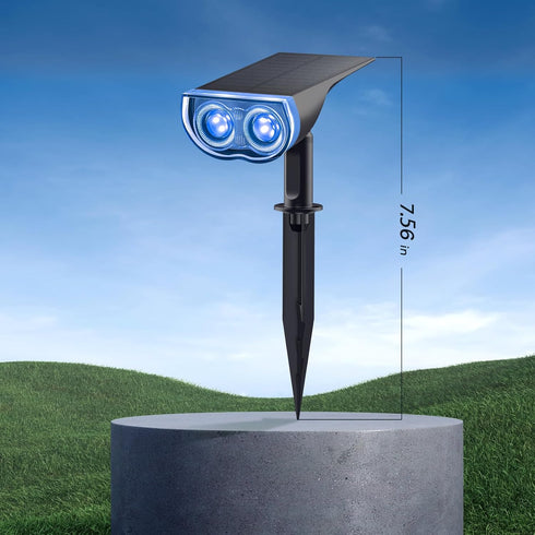7 IP67, 2 Pack Consciot Solar Color Changing Outdoor Spotlights, Lighting Modes Outside Solar Lights Waterproof