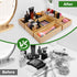 Bamboo Drawer Organizer Set, 5 PCS Multi-Use Individual Wood Storage Organizers for Kitchen, Bathroom, Office