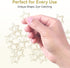 Paper Clips, 100pcs, Gold Star Moon Shape, Cute Bookmarks for Organizing