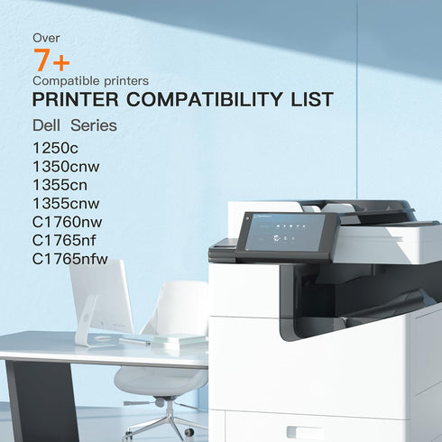E-Z Ink Compatible Toner Cartridge Replacement for Dell 1250 810WH C5GC3 XMX5D WM2JC for 1250c C1760nw C1765nfw 1350cnw