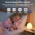 16 Dimmable Baby Night Light: Colors Changing Silicone Egg Light for Nursery, Rechargeable Touch Nightlight for Kids