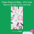 25 Count Big Dot of Happiness Spa Day Popcorn Bags, Girls Makeup Birthday Party Favor Snack Treats, Free-Standing