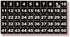 iSYFIX Black Consecutive Number Stickers 1 to 50, 1-inch Vinyl Self Adhesive Premium Decal for Inventory, Storage,