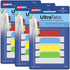 Avery Margin Ultra Tabs: 2.5" x 1", 2-Side Writable, Assorted Colors, 24 Repositionable Page Tabs, 3 Packs Total