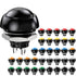 Waterproof Momentary Push Button Switch - 12MM Normal Open Mini Micro Switch ON-Off, 35PCS in 7 Colors