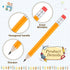 Chivao 288 Pieces Golf Mini Pencils, Half Pencils with Eraser, #2 HB, Pre Sharpened, 4 Inch, Yellow