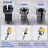 3 Pcs Die Grinder Collet 6mm 6.35mm 8mm Router Collet Chuck Adapter Collets Trimmer Clamping Collet Adaptors Router Bit Chuck for Woodworking Engraving Trimming Carving Grinding Machine Tool