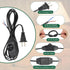 8 1 Set PATIKIL Feet Lamp Cord with Plug, UL List Lamp Power Cord with Full Range Rotary Lamp Switch Stripped Ends