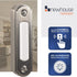Newhouse Hardware LED Lighted Metal Door Chime Push Button (Satin Nickel) for Surface Mount Door Bell