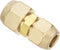 PATIKIL 1/2" to 5/8" Pipe Extension Joint Connector, Free Welding Brass Coupler Adapters with 2pcs Flare Nuts for