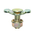 L Track Fittings Accessories, Bolts Threaded Double Stud Lug 10 Pack