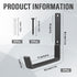Heevir etc.(4 7.7 Inches) Heavy Duty Utility Hooks, Garage Storage Wall Mount Steel Hooks, Garden Tool Hanger, Garage